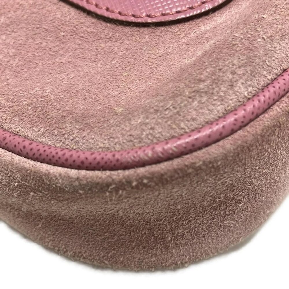Salvatore Ferragamo Gancini Light Pink Pink Suede Leather 203-073025 - Picture 5 of 8